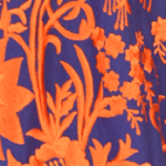 Dark Blue + Orange Pattern